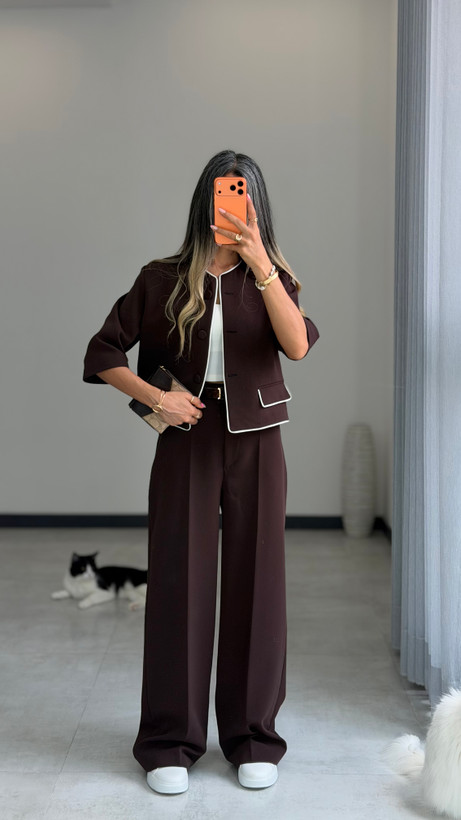 شلوار dina قهوه ای