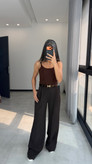 شلوار کلارا قهوه ای